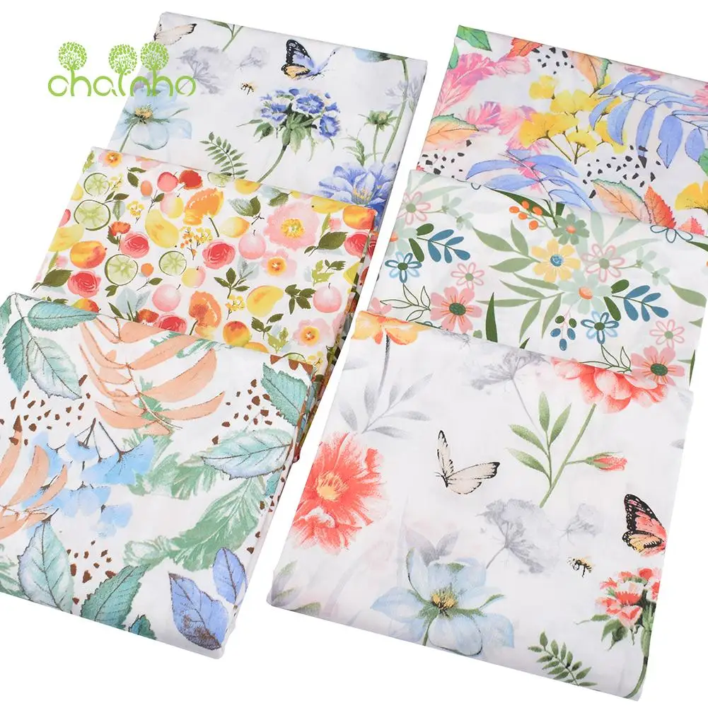 Newest Floral Printed Twill Cotton Fabric,Patchwork Cloth,DIY Sewing Quilting Home Textiles Material For Baby&Children's Bedding