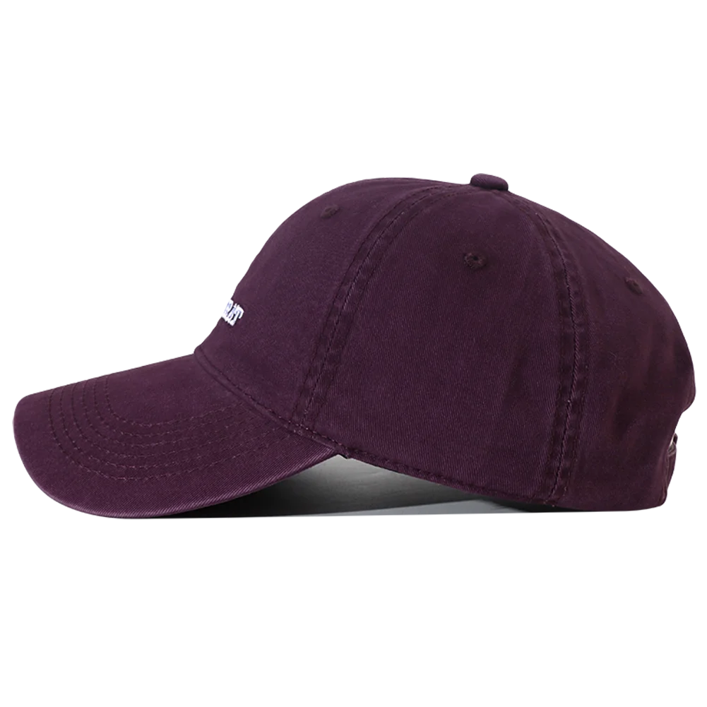 Letter Embroidered OverSize Baseball Cap Washed Cotton Duck Tongue Cap Adjustable Sun Protection Large Head Hats for Women Men
