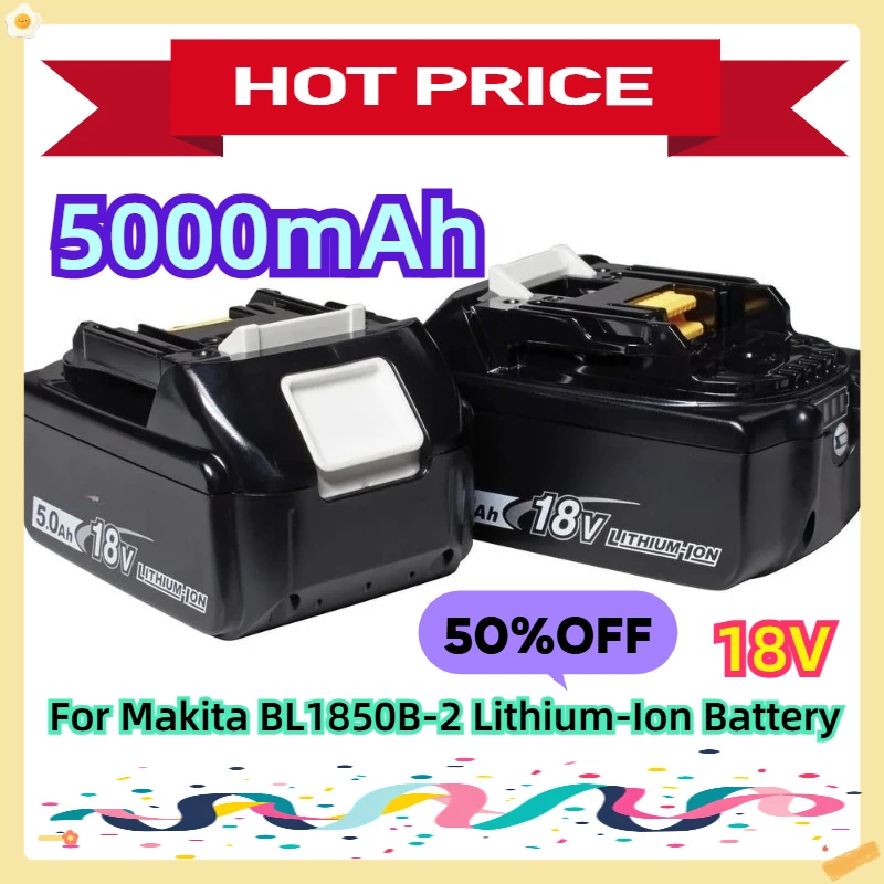 

For Makita BL1850B-2 18V Lithium-Ion 5.0Ah Battery