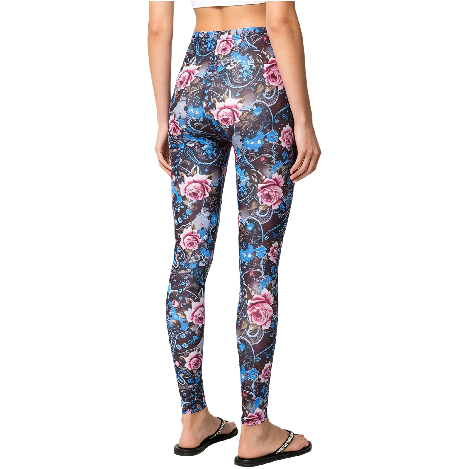 Leggings Deportivos Sexys para Mujer, Pantalones de Yoga con Estampado, Cintura Alta, para Gimnasio, Entrenamiento, Fitness, Correr, Ejercicio