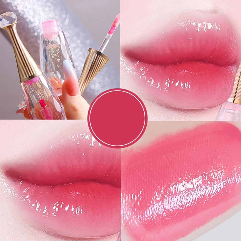 Korean Transparent Color Changing Lip Gloss Crystal Temperature Change Lipstick Moisturizing Lasting WaterProof Makeup for Women