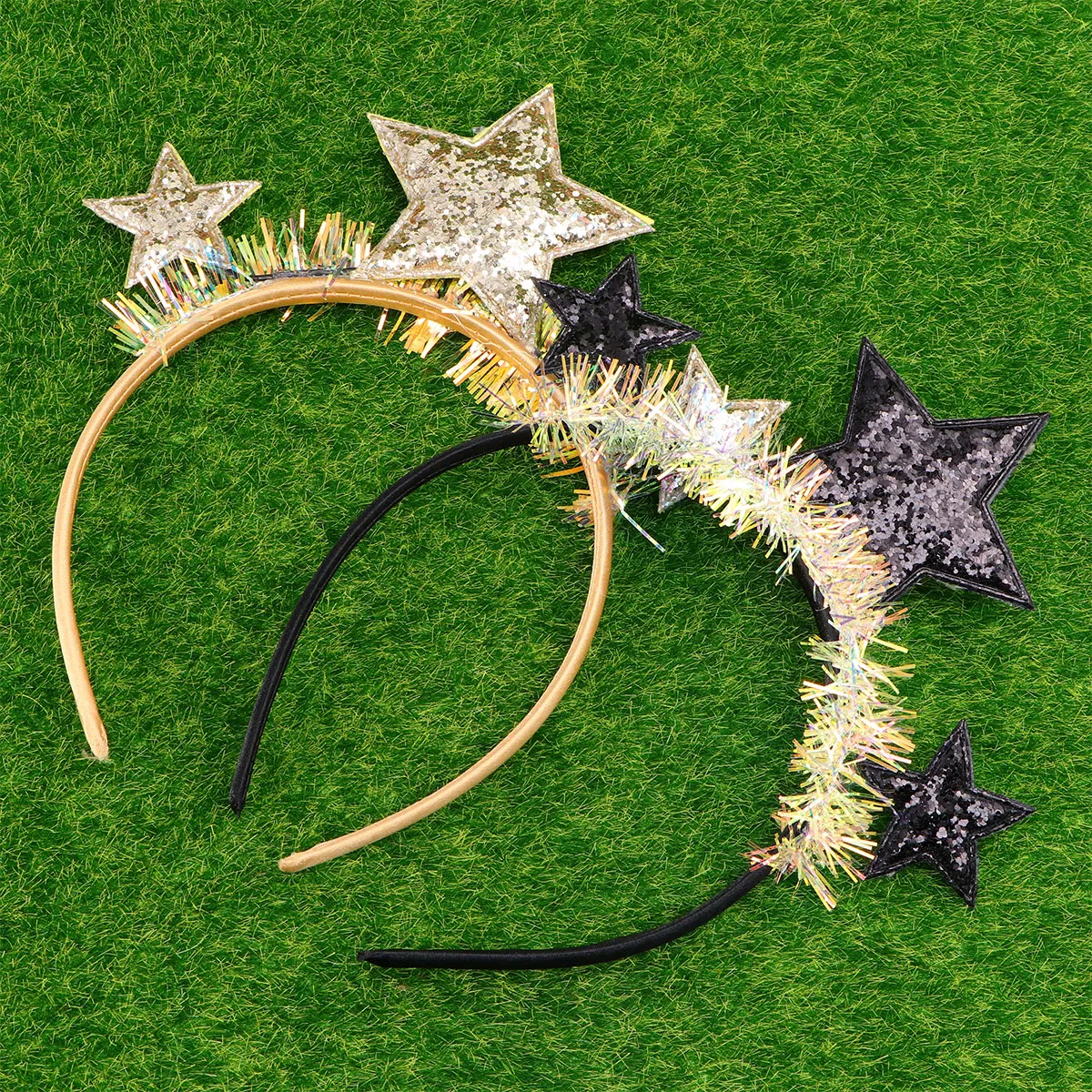 

2 Pcs Headdress Xmas Headbands Hair Accessories New Years Eve Pentagram Women's