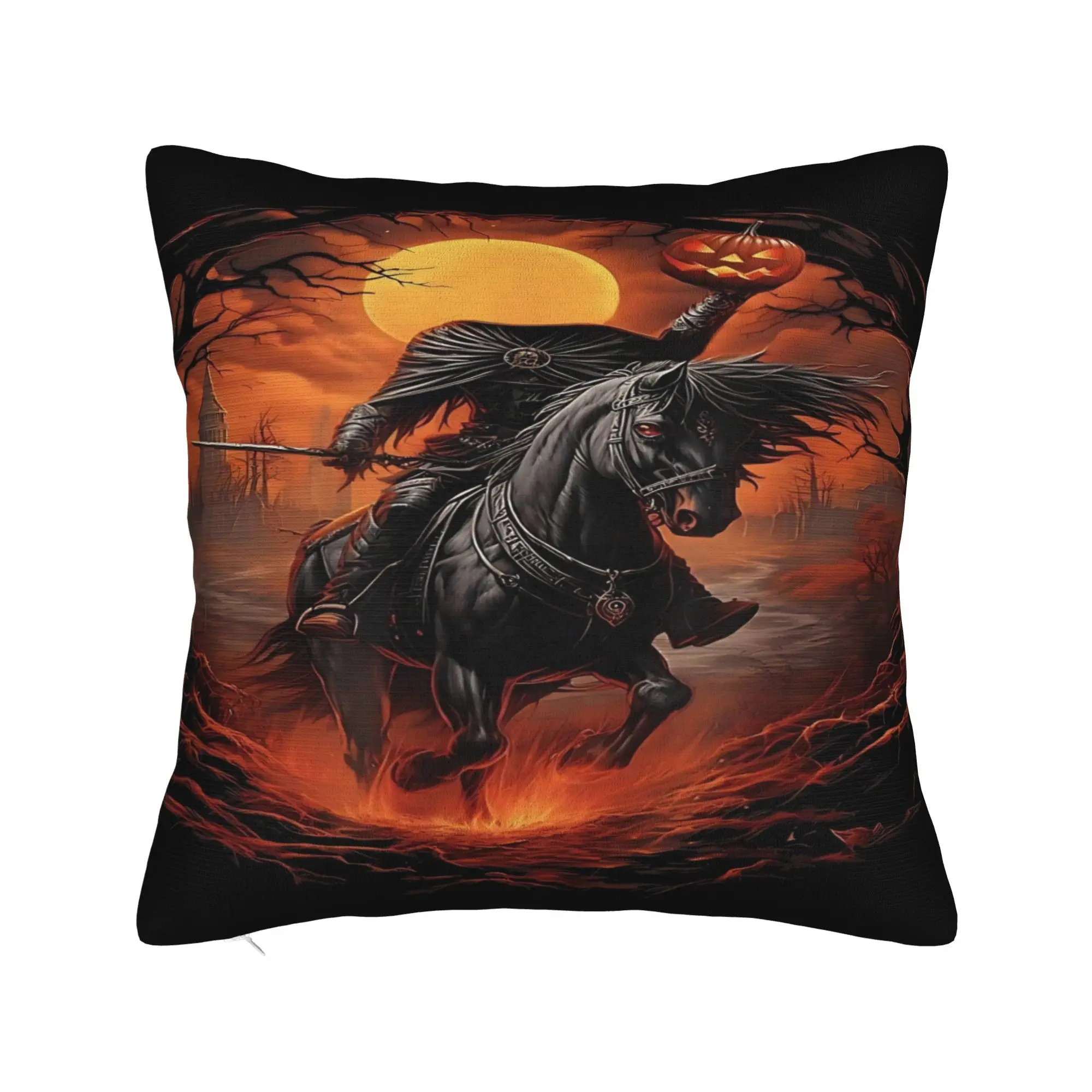 Bed Decor Headless Horseman  Pillowcase Accessories  Pillow Cover Square Multi-Size