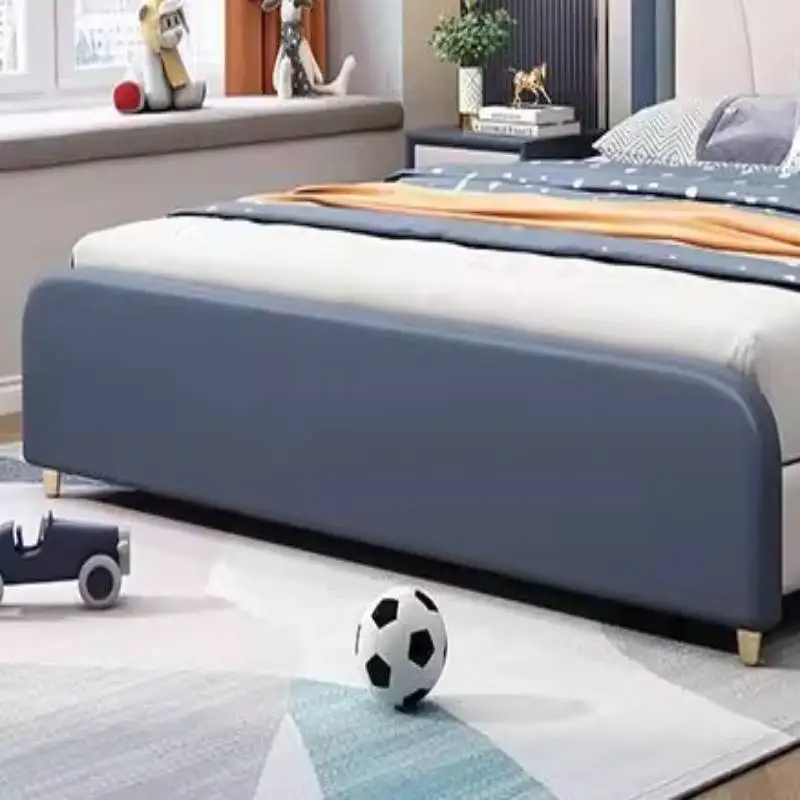 سرير أطفال أبيض بسيط وبسيط وفاخر وآمن بتصميم عصري للأطفال سرير أطفال فردي مخصص خشبي Lettino Per Bambini Furniture