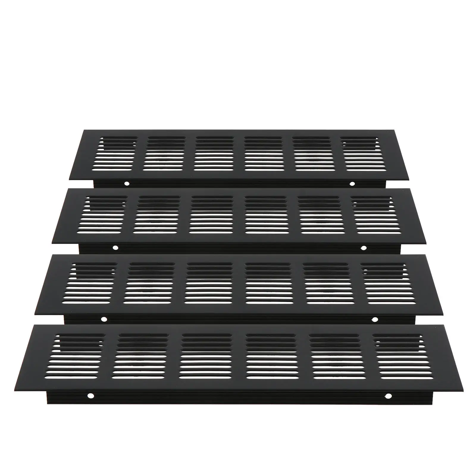 4Pcs Metal Furniture Vent Aluminum Alloy Air Vent Grille for Cabinets Drawers Closets Shoe Racks Ventilation Moisture Control
