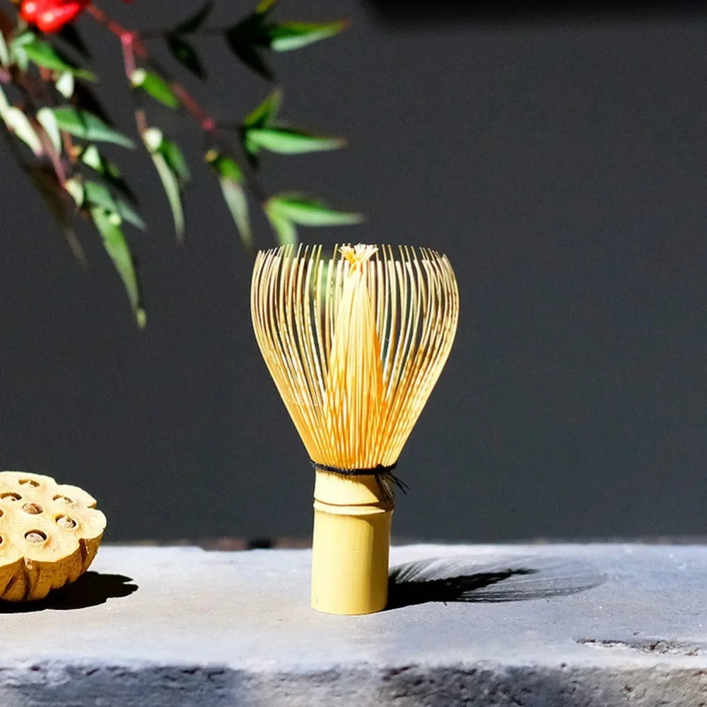 

Traditional Bamboo Matcha Whisk Reusable Japanese Tea Set Matcha Green Tea Powder Whisk Multifunctional Chasen Gifts