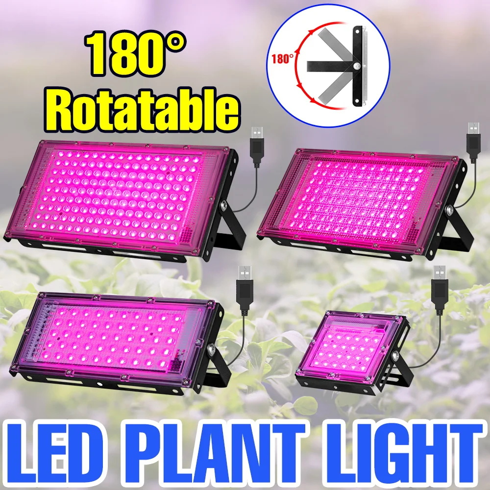 

USB DC5V светодиодный светильник для выращивания растений полного спектра, лампа для комнатных фруктов, гидропонная тепличная палатка, освещение для выращивания сочных овощей