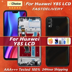 OLED 100% Tested 6.5'' For HUAWEI Y8S LCD JKM-LX1 JKM-LX2 JKM-LX3 Display Touch Digitizer For HUAWEI Y8S Screen With Frame