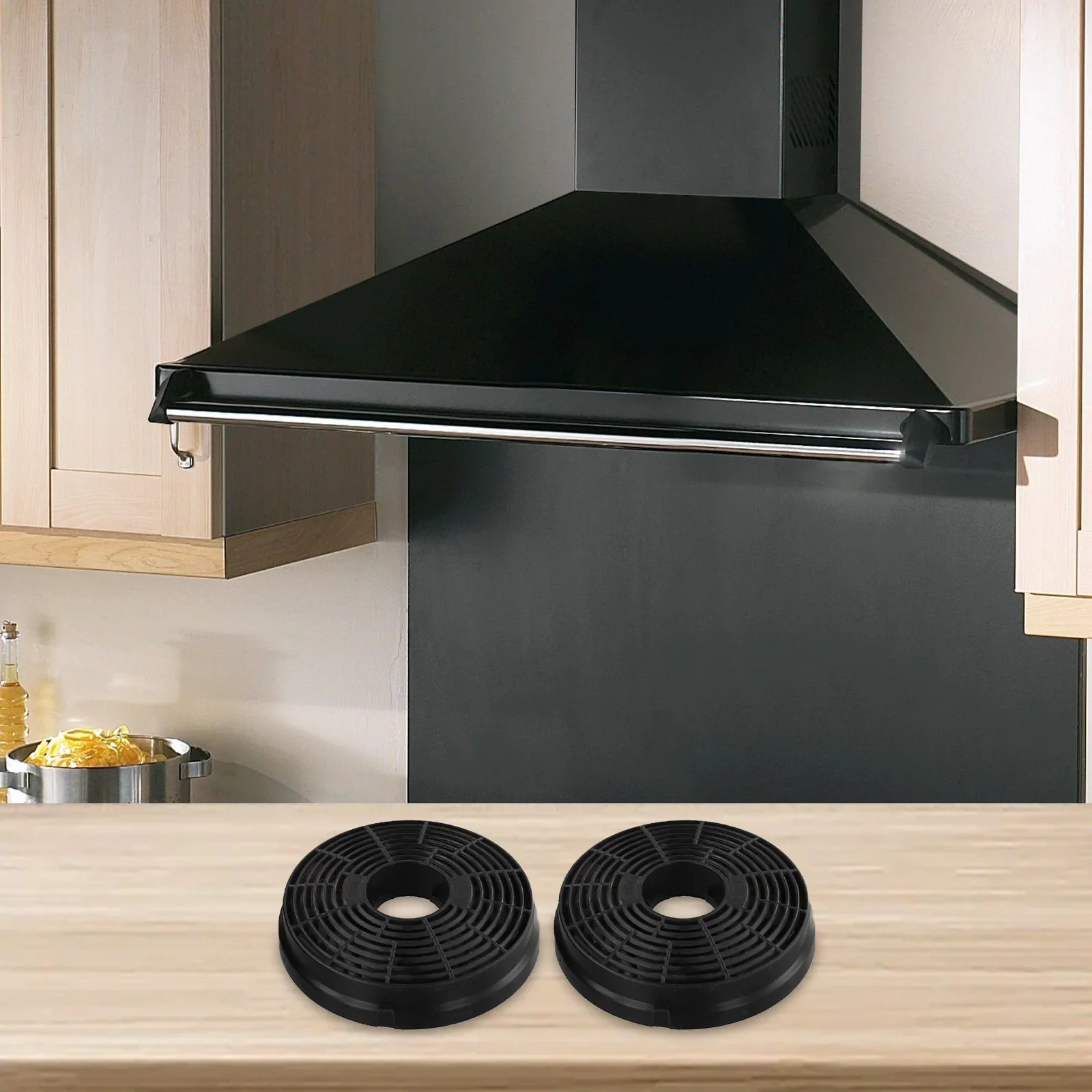 Charcoal Filter Activated Carbon Filter Kitchen Freshness Compatibility Particle Capture For Recirculating Range Hoods