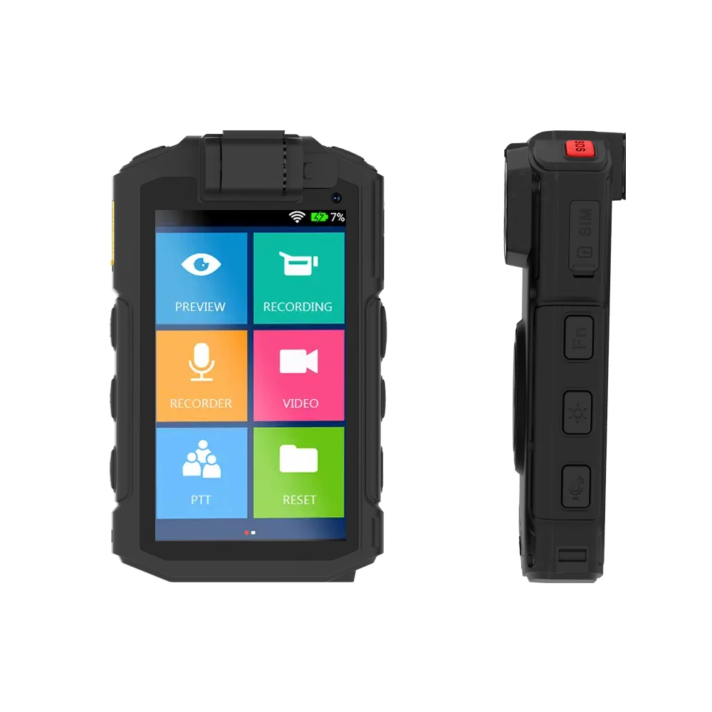 New Series Android body worn  32MP HD Status Indicator IP68 IR 4G GPS WIFI 10 Hour Recording Body Worn