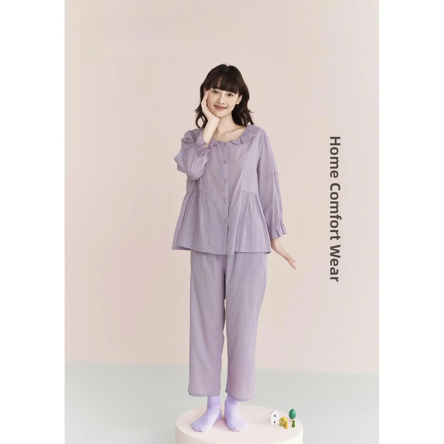 vetements-de-nuit-pour-femmes-anzhiban-printemps-ete-nouveaux-vetements-d'interieur-en-coton-pur-fins-a-manches-longues-tisses-adaptes-a-l'exterieur