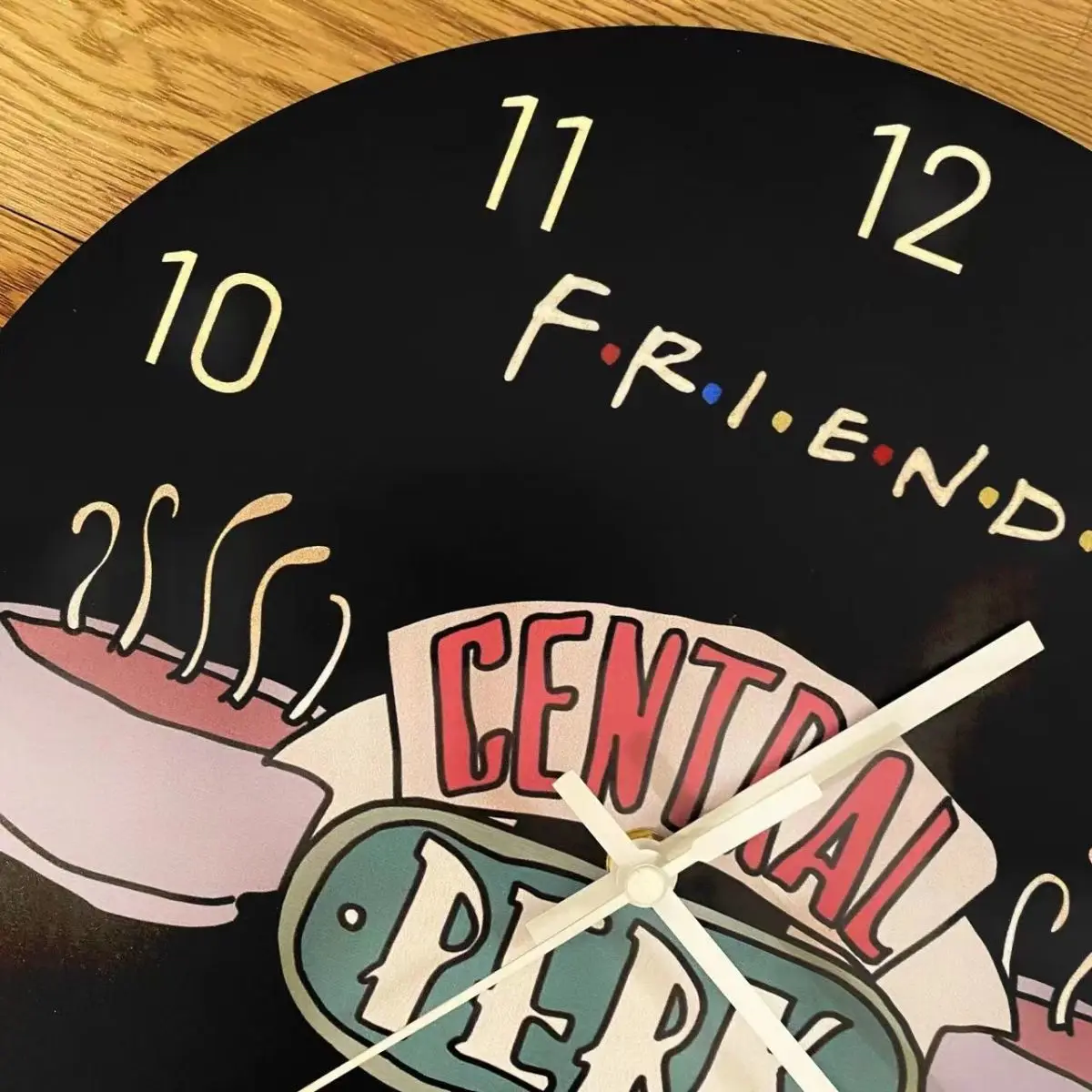 Friends Central Perk Wall Clock TV Show Coffee Fashion Watches Living Room Home Decor Men Women Fans Gift