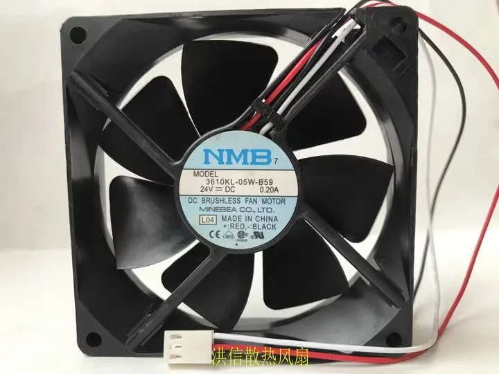 

Бесплатная доставка, оригинальный 9025 3610KL-05W-B59 DC24V 0,20A 9 см инверторный вентилятор охлаждения