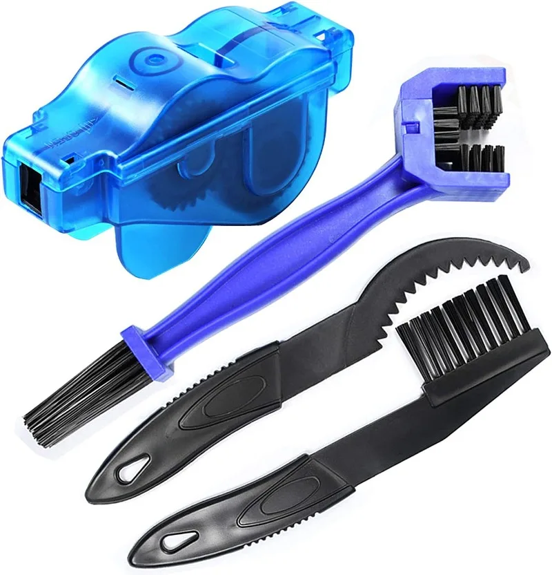 Kit de limpieza de cadena de alta resistencia con cepillo 3D, juego de herramientas de lavado de cadena para protección de bicicleta y motocicleta, mantenimiento de lubricación de aceite