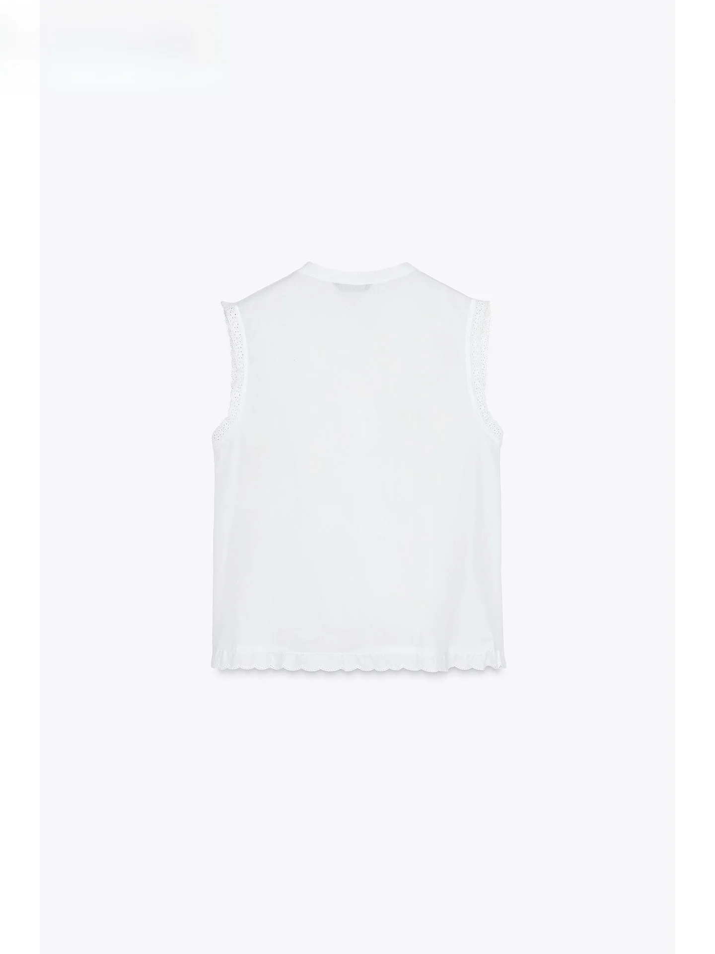 قميص نسائي كاجوال من ZAPRHA بتصميم رومانسي مع كشكشة عمودية، موديل جديد لعام 2025 بأسلوب عصري، ياقة مستديرة بدون أكمام، بلوزة ...