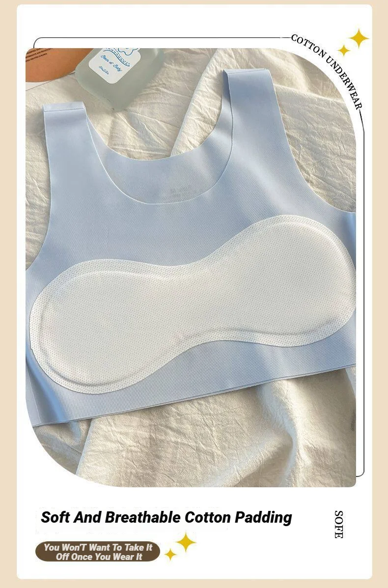 3-teiliges, bequemes, atmungsaktives, einfaches Trainings-BH-Unterhemd für Teenager, weiche, elastische, hautfreundliche Dessous für Mädchen, ohne Stahlring – Detail 11