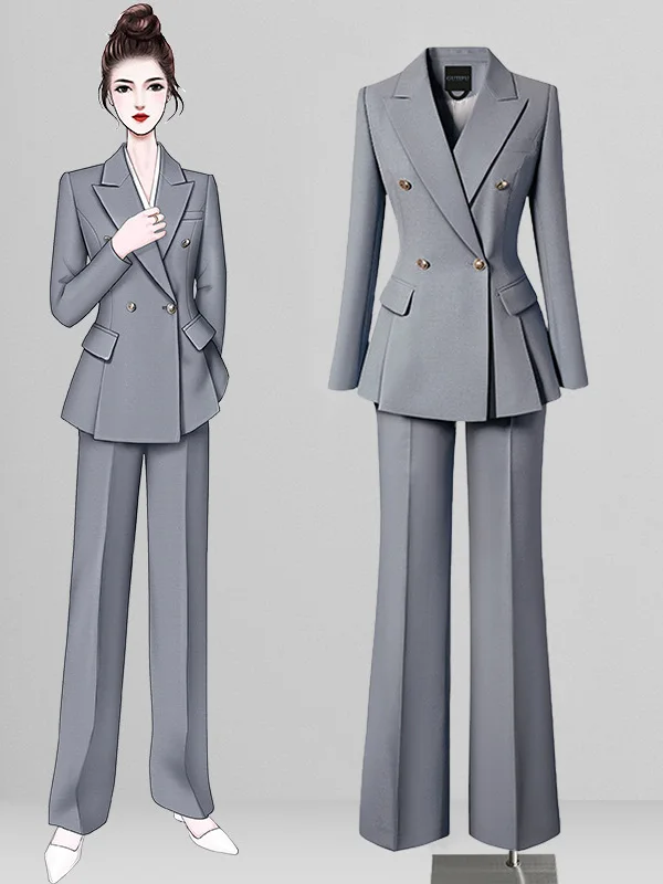 ชุดสูทผู้หญิงทรงเข้ารูป Ele Slim Fit รุ่น Profional ผ้าโพลีเอสเตอร์ผสม เหมาะสำหรับทำงาน เดินทาง หรือใส่ทำงานในสำนักงาน