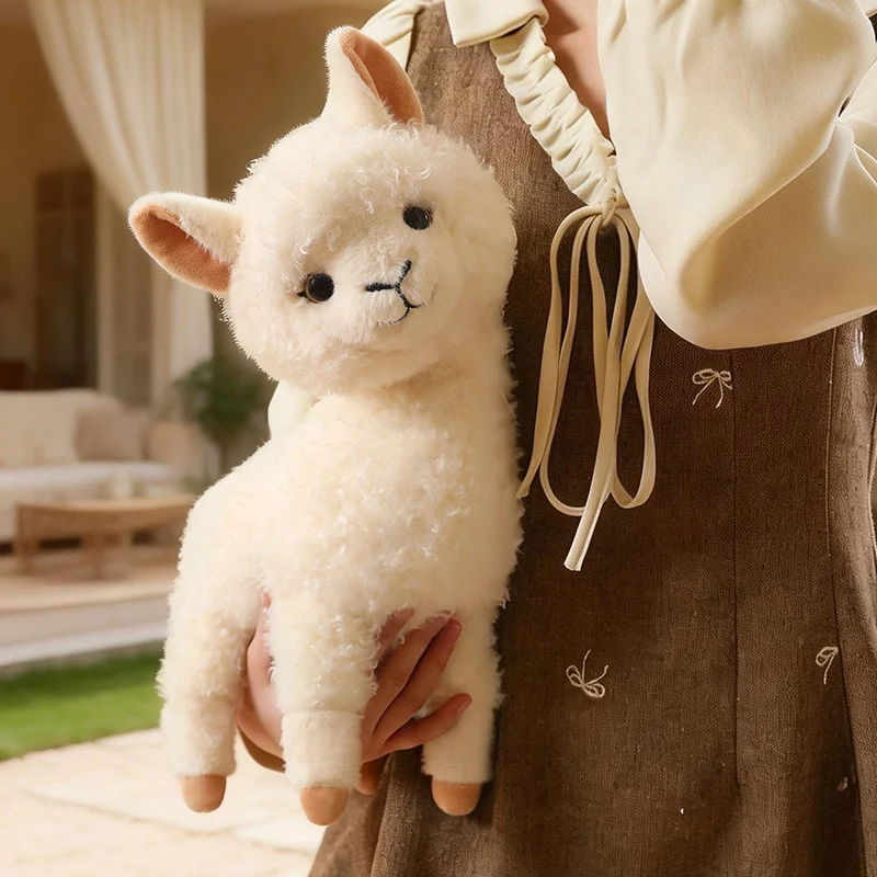 New Kawaii Fluffy Sheep Plush Toy Cartoon Stuffed Animals Lamb Plushie Doll Hug Pillow Anime Soft Kids Toys for Kids Gifts Deco