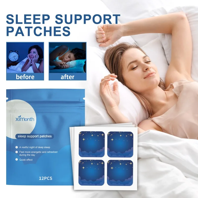 Insomnia Treatment Patches Anti Stress Fatigued Anxiety Neurasthenia Soothe Mood Body Relaxing Help Sleeping Health Care Sticker