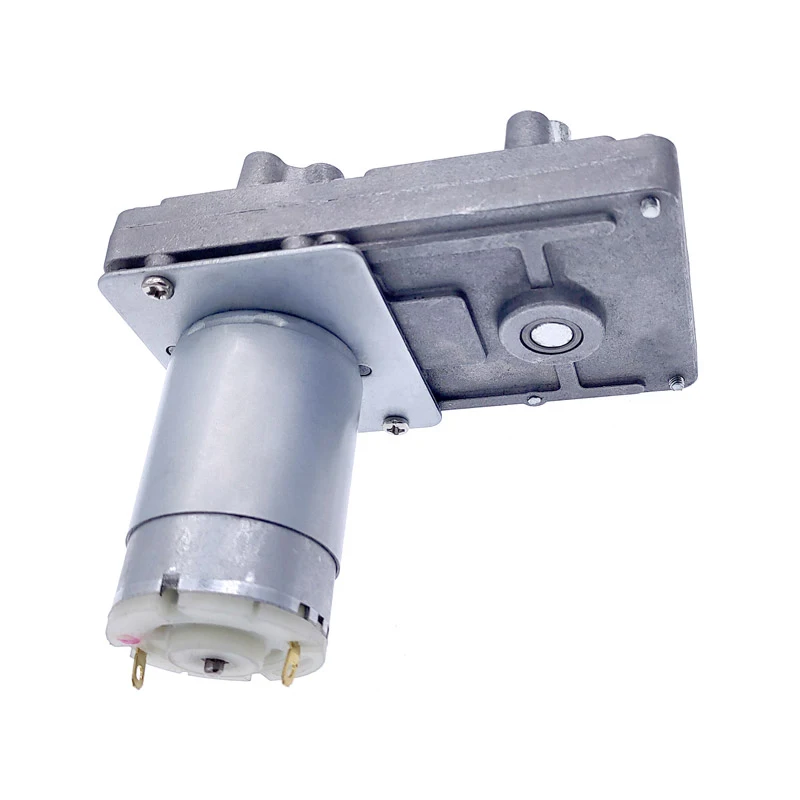 웜 기어 모터 12V 감속기 20-157RPM DC 고토크 전기 모터 메탈 기어 자동화 장비용 역방향 자동 잠금 장치