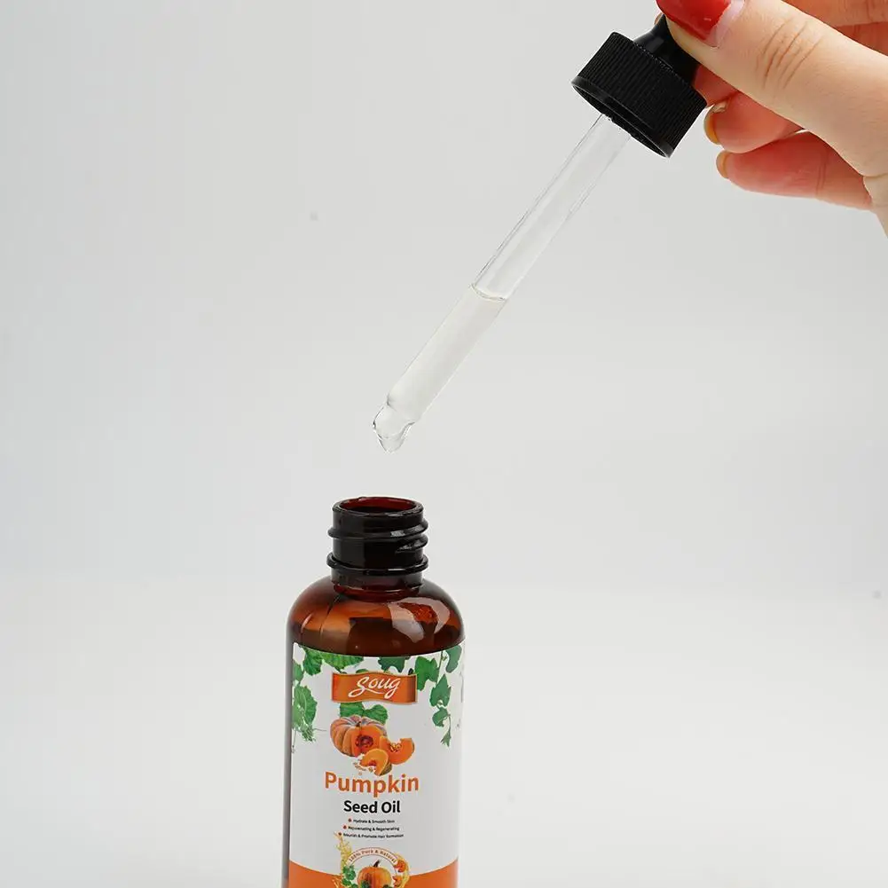 1/2/3Pcs Hair Care Serum Pumpkin Seed Essential Oil Nourishing Hair Enhancer Thicker Improve Split Hair Rough Hair Care