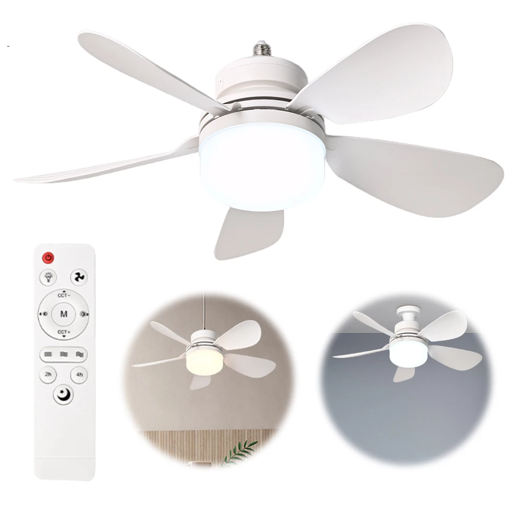 

2 In 1 Hanging Fan with LED Lantern Rechargeable Electric Cordless Fan Universal Dimming Fan for Dining Room Bedroom Living Room