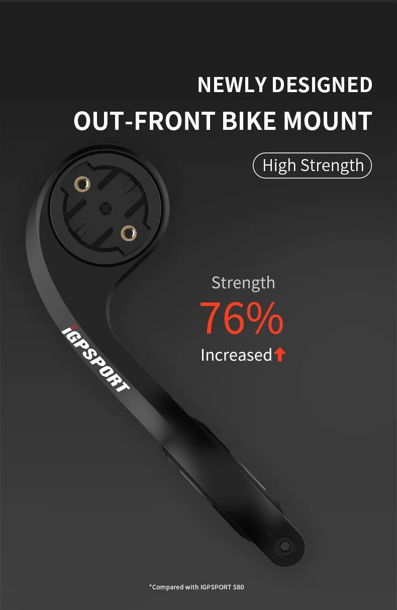 iGPSPORT Fahrradcomputer-Halterung Verlängerung M80 Out-Front Fahrradhalterung für iGPSPORT Fahrradcomputer – Detail 3