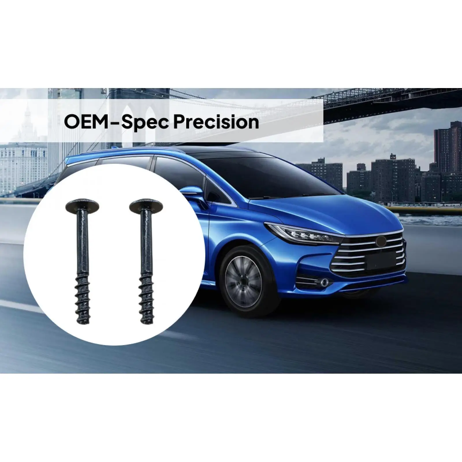 2 Pieces Air Housing Screws Air Cover Replacement Spare Parts Carbon Steel Secure Installation suitable for auto parts