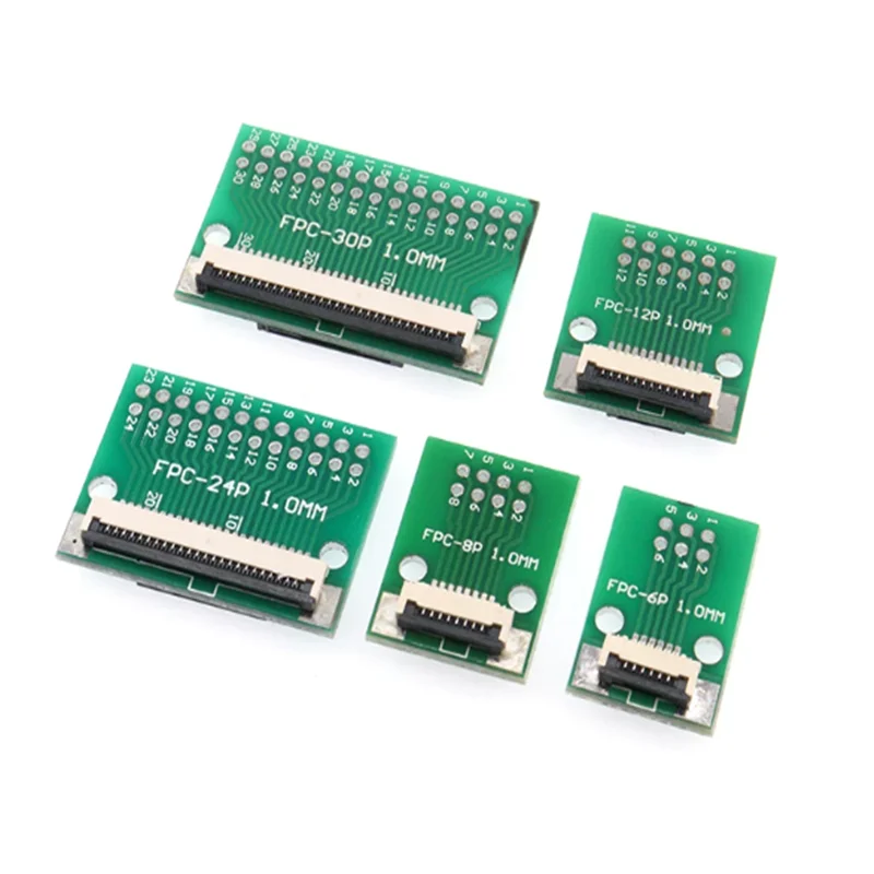 FPC/FFC Adapter Board 0.5/1.0MM to 2.54MM Soldered Connector 4/5/6/8/10/12/14/16/20/26/3040/45/50/60 Pin