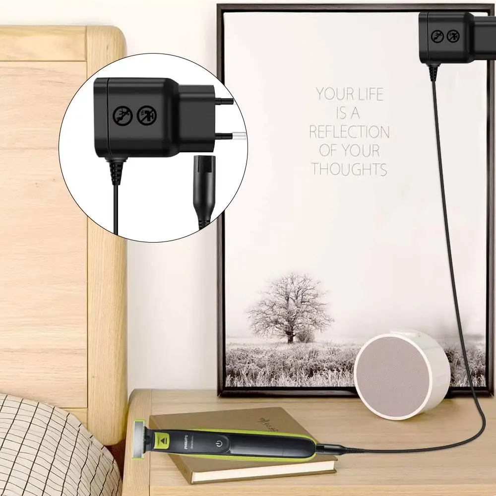 شاحن بديل لماكينة الحلاقة Brangdy 4.3 فولت متوافق مع ماكينة الحلاقة الكهربائية الهجينة Philips One Blade QP2520 QP2620 QP2515 QP2510
