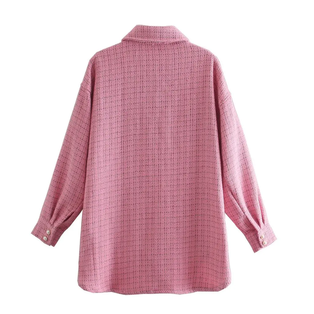 

-Inspired Women's Short Woolen Jacket Autumn Fashion Elegant Shirt-Style Outerwear European And American Style