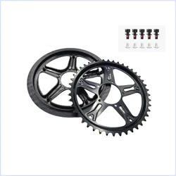 GUSTAVO E-Bike Bike Chainring Mid Motor Crankset /Chain wheel For BAFANG BBS01B BBS02B 44T 46T 48T 52T