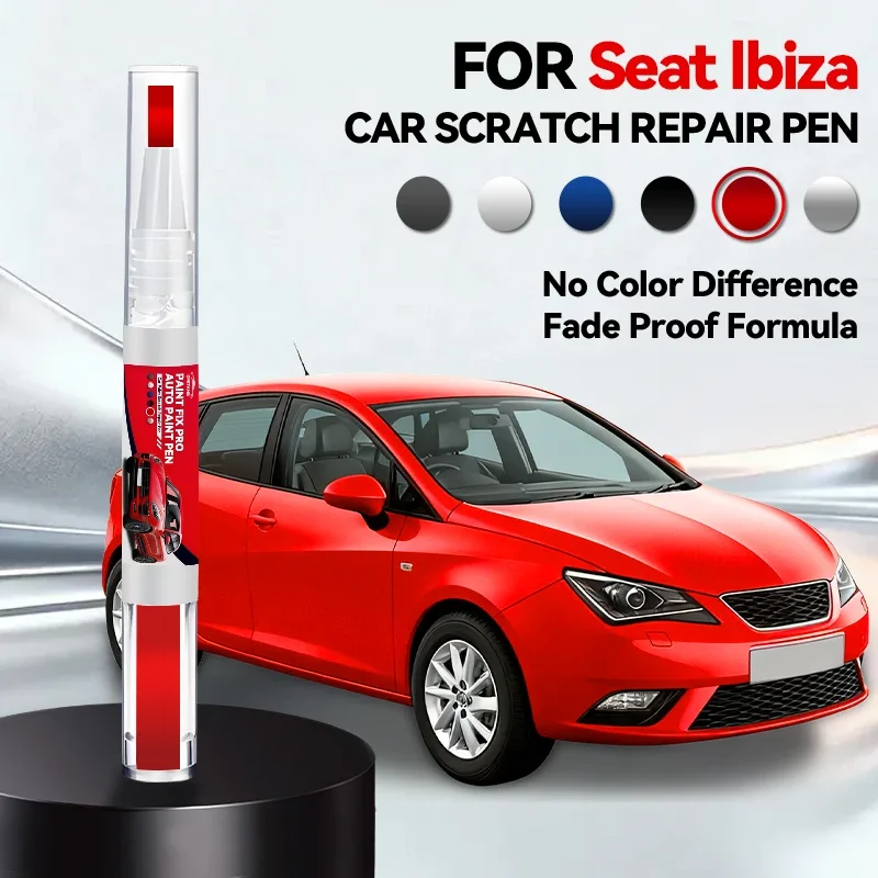 

Ручка-корректор для ремонта автомобильной краски (для SEAT Ibiza 1984-2025) – аксессуары для устранения царапин, цвета: синий, красный, белый, черный, серебристый, серый