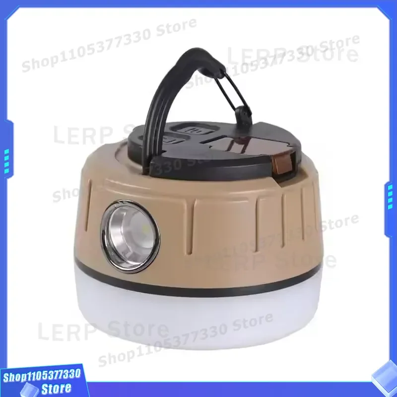 Rechargeable Camping Light Portable Waterproof Tent Lamp Hanging Battery Powered Multifunctional Outdoor Lighting for Hiking