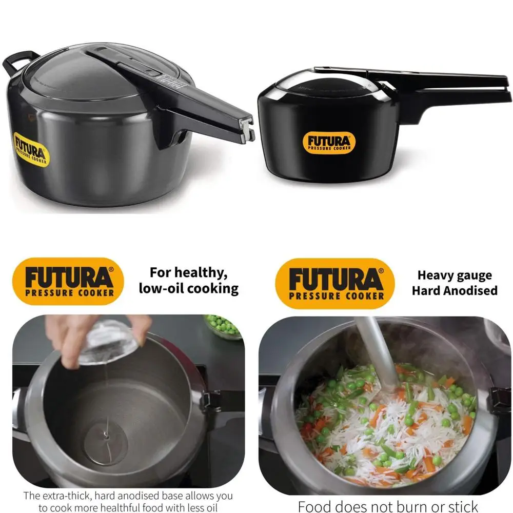 

5-литровая скороварка с жесткой анодированной внутренней крышкой и возможностью приготовления пищи на сковороде, черная, многофункциональная посуда большой емкости для Everyd