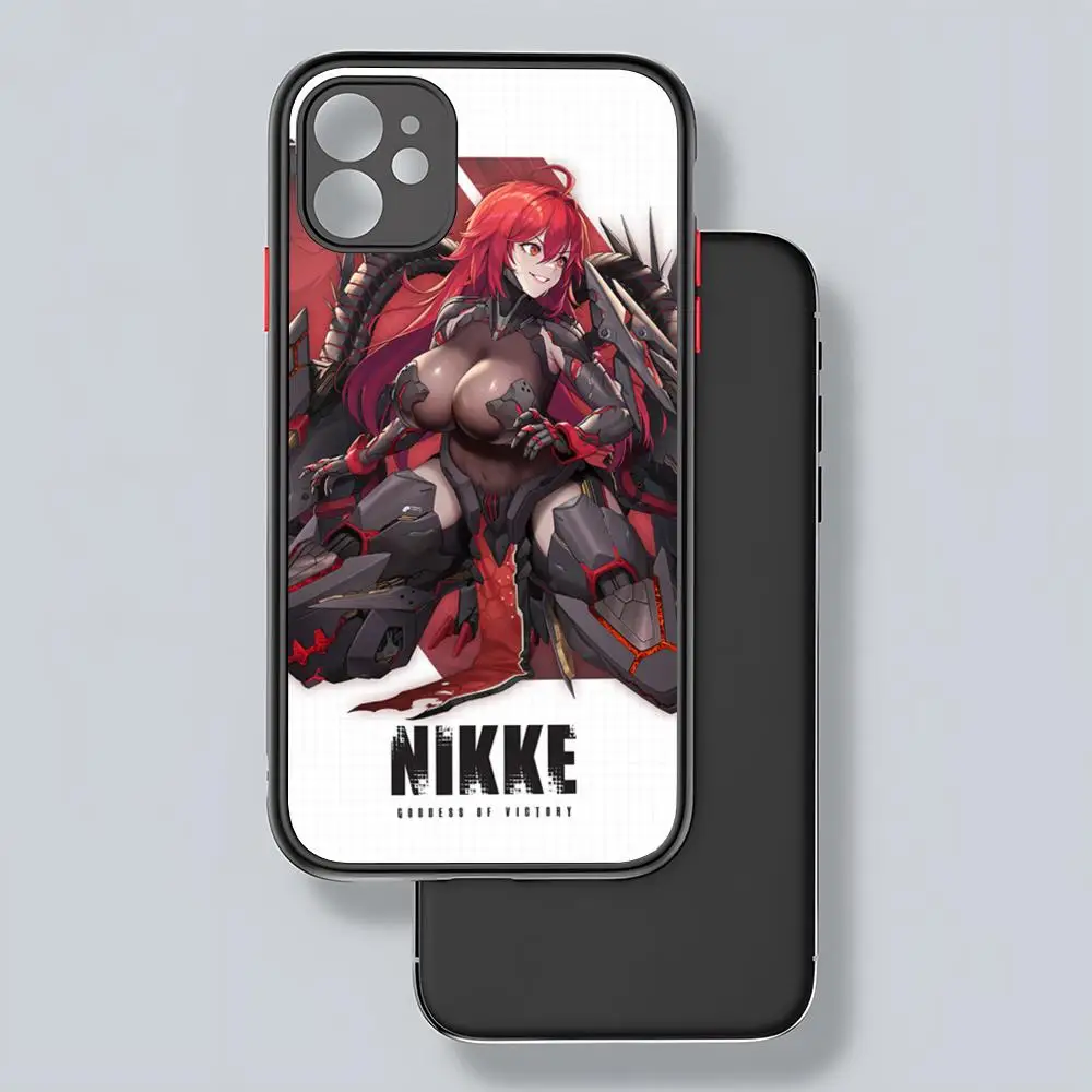 Game NIKKE Phone Case Matte Transparent Back For IPhone 16 15 14 13 12 11 Pro Max X XR XS 8 SE Mini Plus Cover