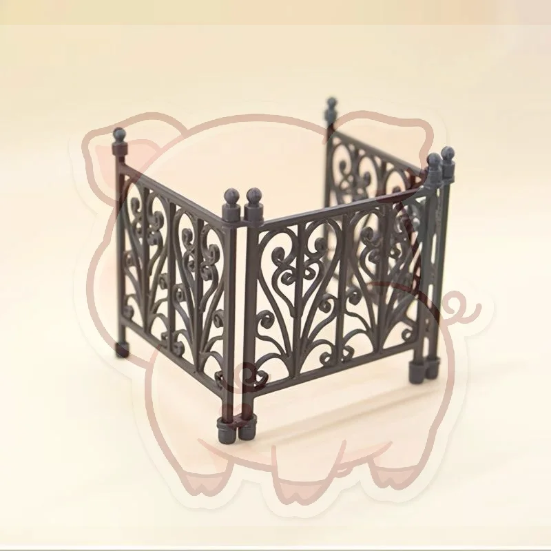Dollhouse Carved Fence Guardrail Exquisite Miniature Model DIY Craft Accessory for Fairy Garden Layout Decor