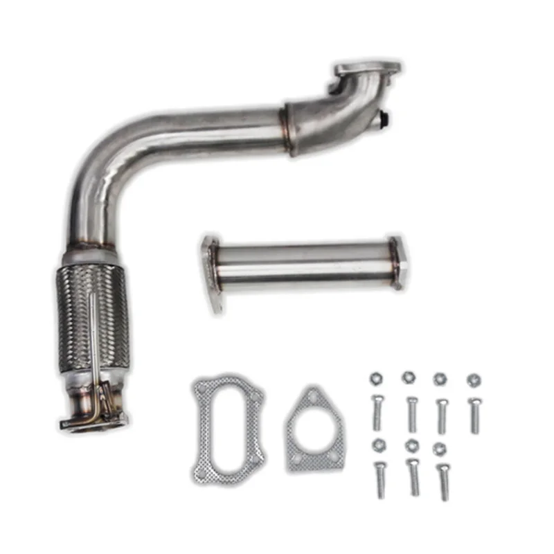 Турбоприемная труба для Hon*da Acco*rd I4 2,5 дюйма 2008-2012 гг. с коленком из литой стали