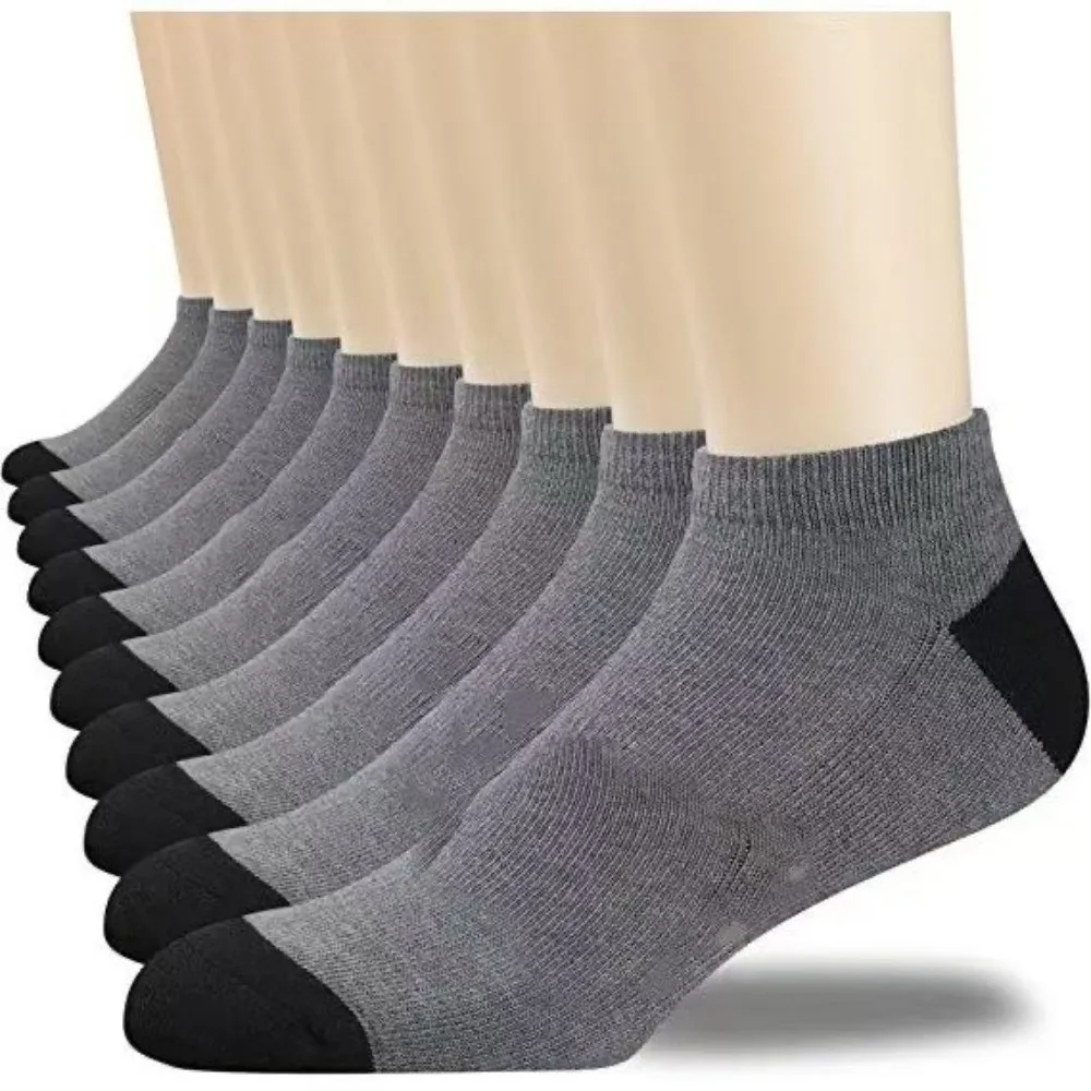 

Solid Color Ankle Socks Low Cut Breathable Sports Socks Odor Proof Sweat Absorbing Boat Socks for Outdoor Activities