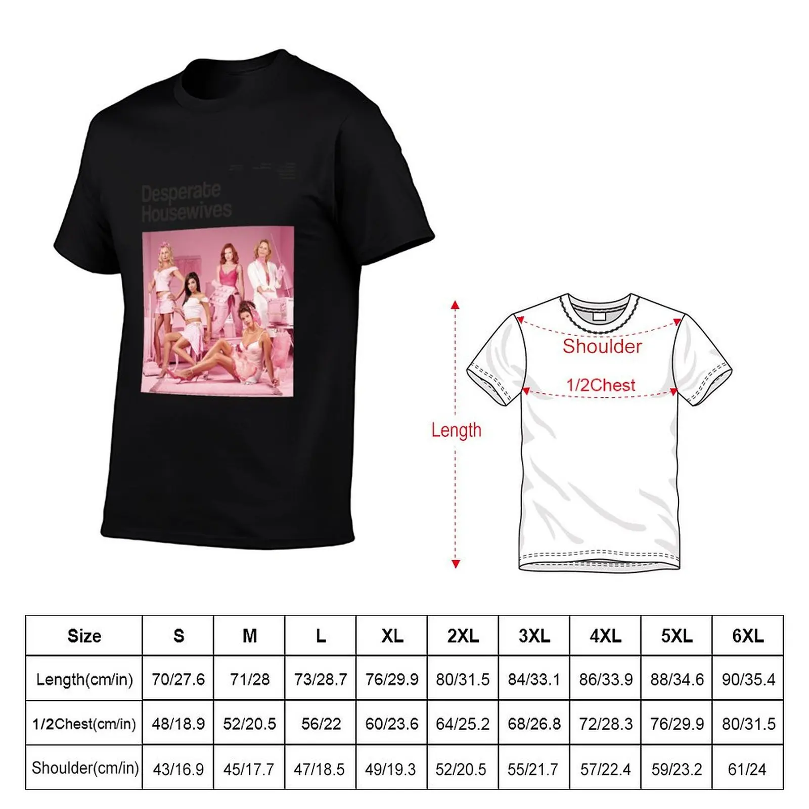 Desperate Housewives series poster T-Shirt summer clothes vintage anime shirt cotton graphic tees mens designer clothes