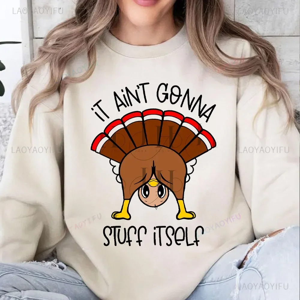 Thanksgiving Men's Sweatshirt Drop-shoulder Sleeve Man Warm Hoody Thanksgiving Cartoon Turkey Graphics Casual Longsleeved Hoodie