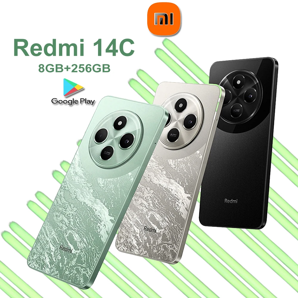 [EU/US/UK specifications] Xiaomi Redmi14c 6.88-inch 120Hz, LCDTÜV Rheinland low blue light eye protection smartphone 5160mAh