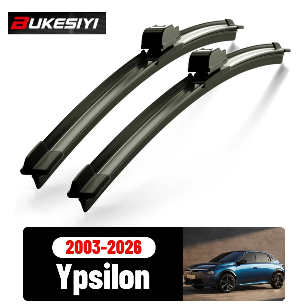 2PCS Front Wiper For Lancia Ypsilon 2003-2026 Silent Durable High Quality Windshield Wiper Blades Accessories 2010 2012 2022