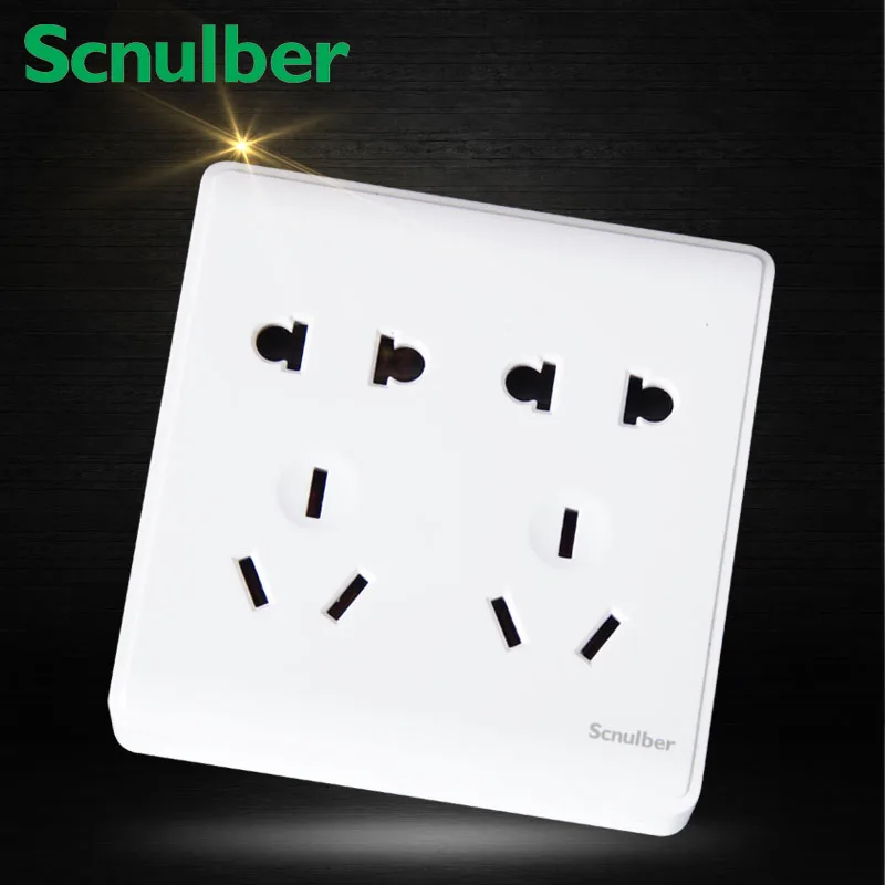 fans surface type shutter 10A 220V 10 poles dual two pins US and three pins AU wall switch socket