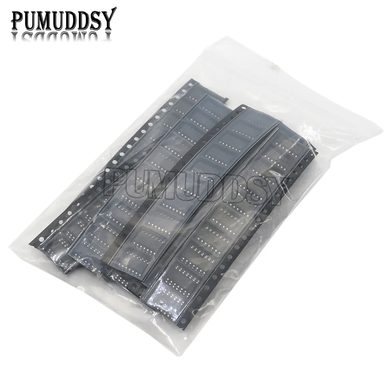 80PCS SMD 74HC00D 74HC04D 74HC08D 74HC14D 74HC138D 74HC164D 74HC165D 74HC595D SOP Logic IC Assortment Kit 8Values Diy Electronic