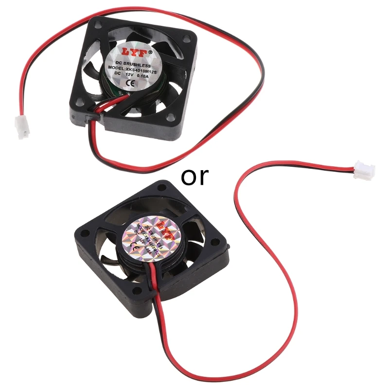 Mini 40mmx40mmx10mm for DC 12V 2Pin Brushless Cooler 9-Blade Cooling Fan 4010 with 10cm Cable For VGA Video Graphics