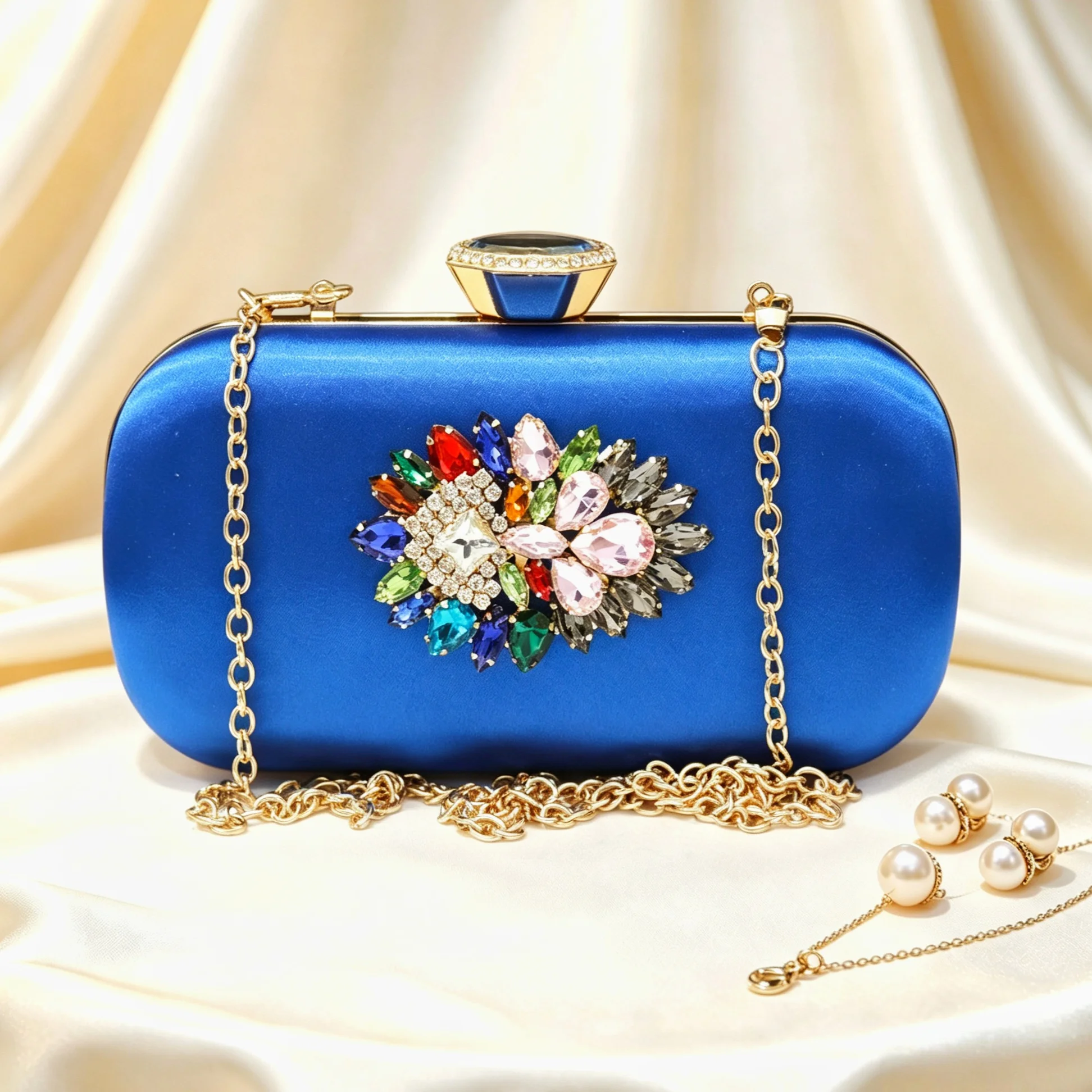 

Newest Women Luxury Clutch Purse Designer Handbags Wedding Party Banquet Bags Shiny Evening Bag Fashion Diamond Shoulder Bags