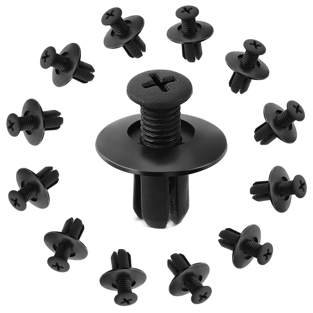 50/100 PCS General Purpose 8 Mm Aperture Automotive Expansion Clip Fender Rivet Bumper Push Pin Clamp Fastener Clamp