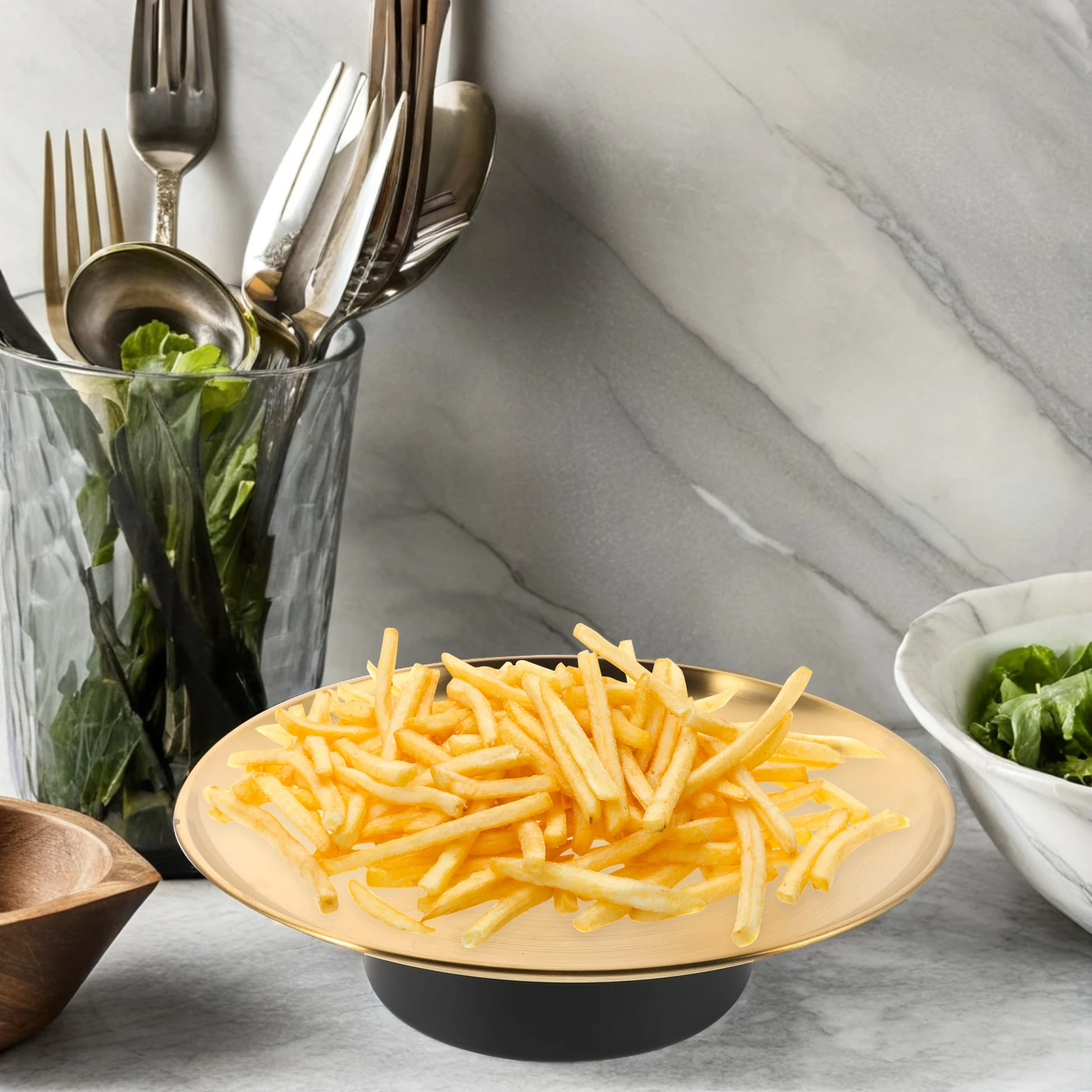 

Dish Pastry Tray European Style Stainless Steel Dinner Plate Picnic Plates Multifunctional Snack Tray Kitchen Trays Metal Fruit