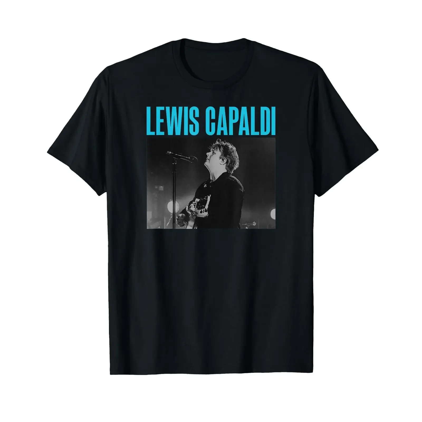 Lewis Capaldi Live Photo T Shirt vintage Washed homme Slightly Soft Breathable designer clothes graphic Unisex fashion